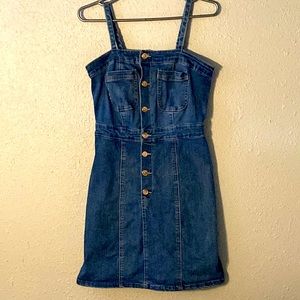 Charlotte Russe Denim Jumper Dress